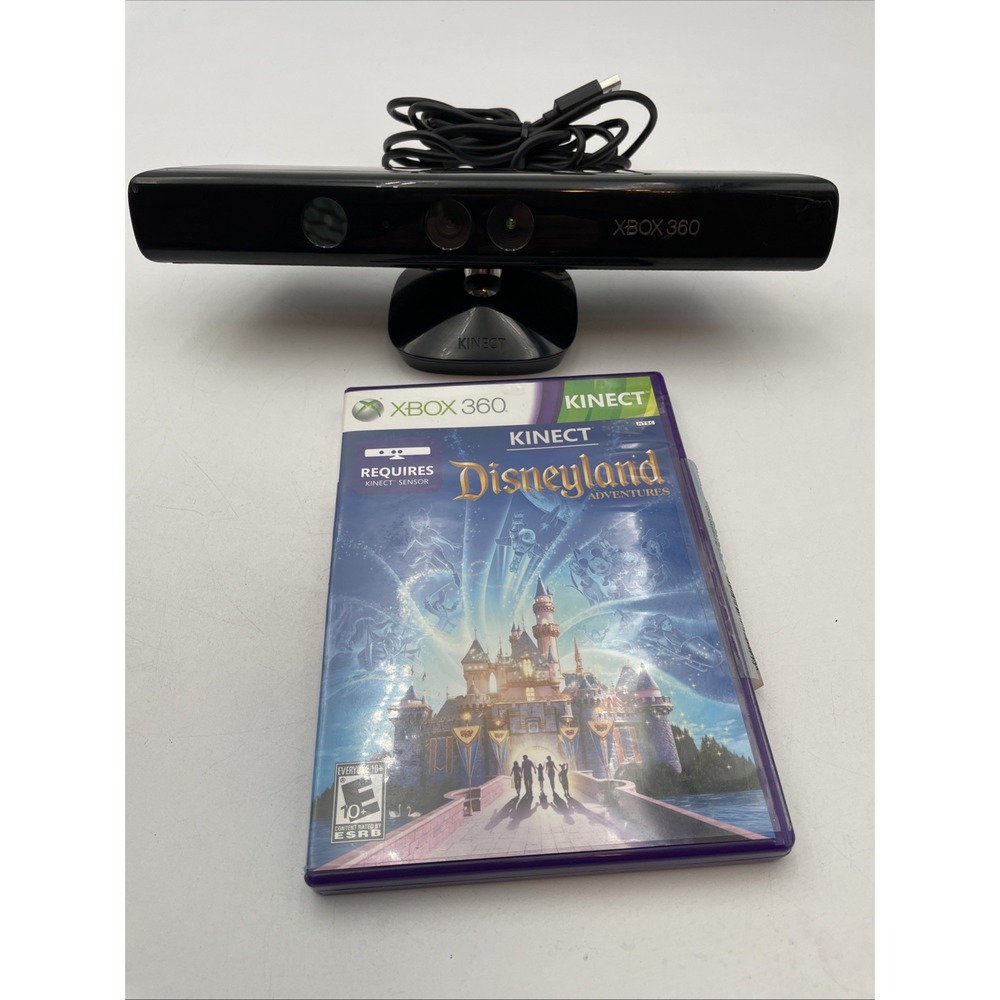Microsoft Xbox 360 White Kinect Sensor Model 1414 with Wipeout In the Zone